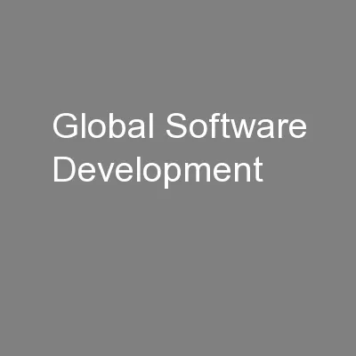 Global Software Development