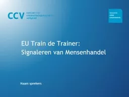 EU Train de Trainer: