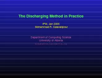 The Discharging Method in Practice