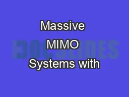 Massive MIMO Systems with