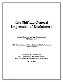 The shifting general impression of disclaimers