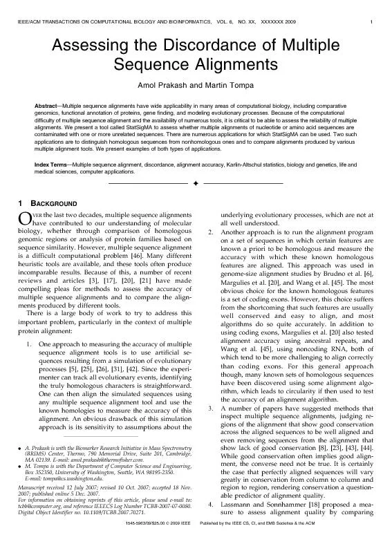 PDF-AssessingtheDiscordanceofMultipleSequenceAlignmentsAmolPrakashandMarti thumbnail