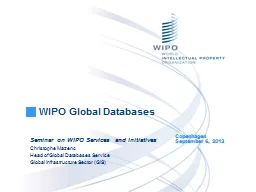 WIPO Global Databases