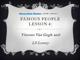 Famous people lesson