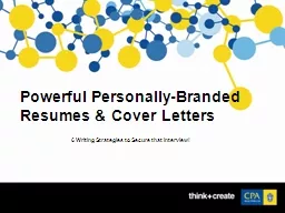 Powerful Personally-Branded Resumes & Cover Letters