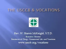 The USCCB & Vocations