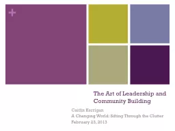 The Art of Leadership and Community Building