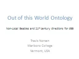 Out of this World Ontology