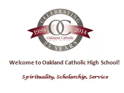 Welcome to Oakland Catholic High School!