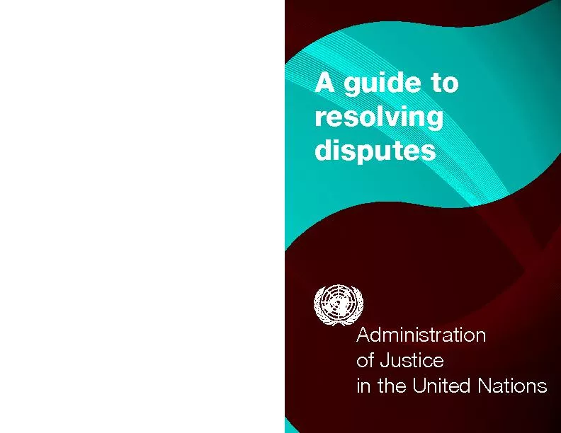 Administration of justice in the united nations