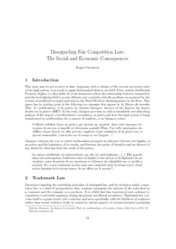 Disregarding Fair Competition Law the social and economic consequences