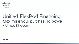 Unified FlexPod Financing