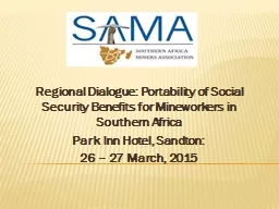 Regional Dialogue: Portability of Social Security Benefits