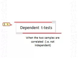 Dependent t-tests