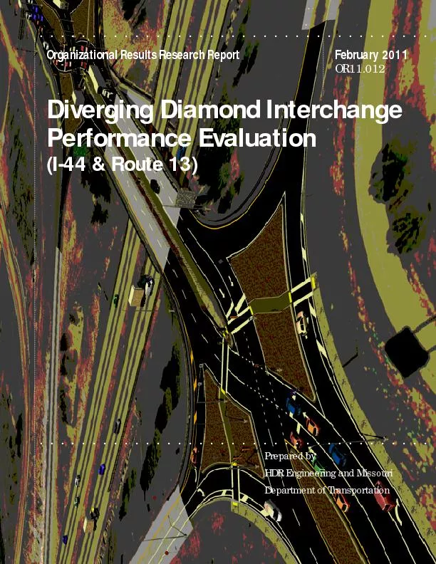 Diverging diamond interchange performance evaluation