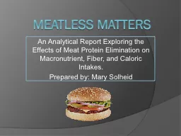 Meatless Matters