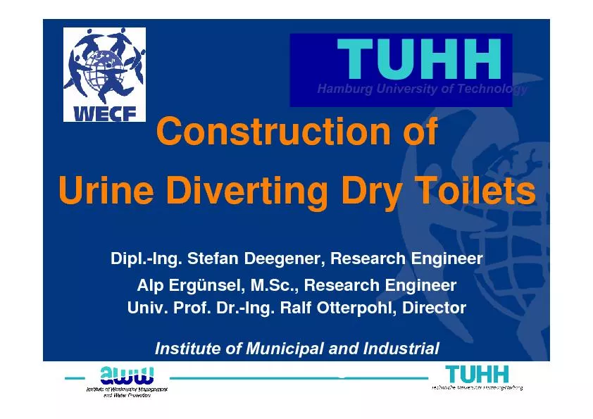 Construction of Urine Diverting Dry Toilets