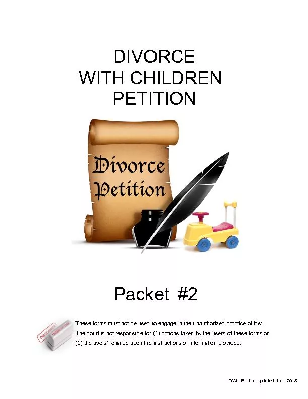 Divorce with children petition