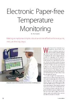 Electronic Paperfree Temperature Monitoring By Tim Gamble Making compliance simple robust