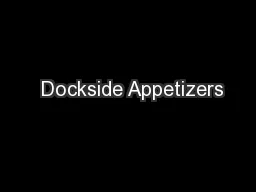  Dockside Appetizers