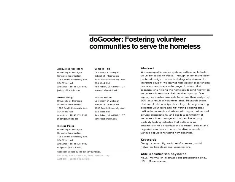 doGooder: Fostering volunteer