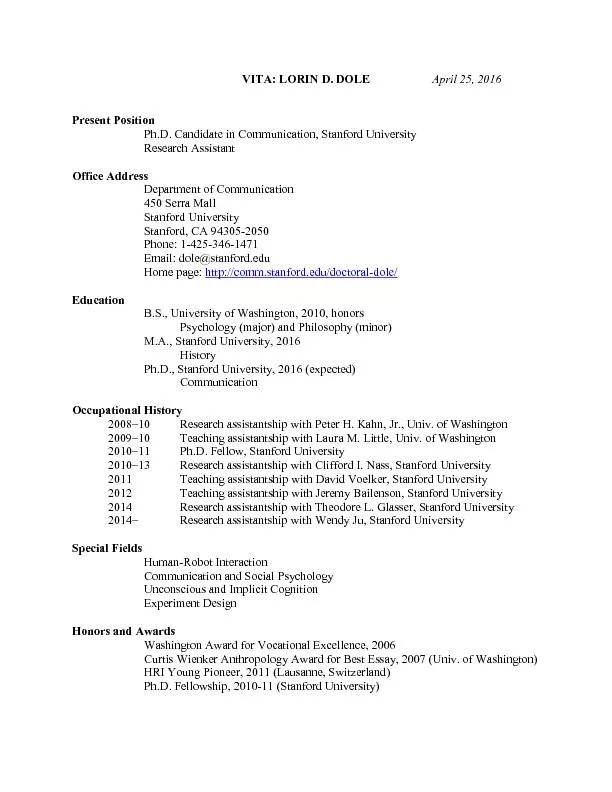 Ph.D. Candidate in Communication, Stanford University
