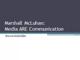 Marshall McLuhan:
