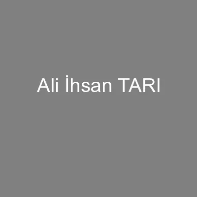 Ali İhsan TARI