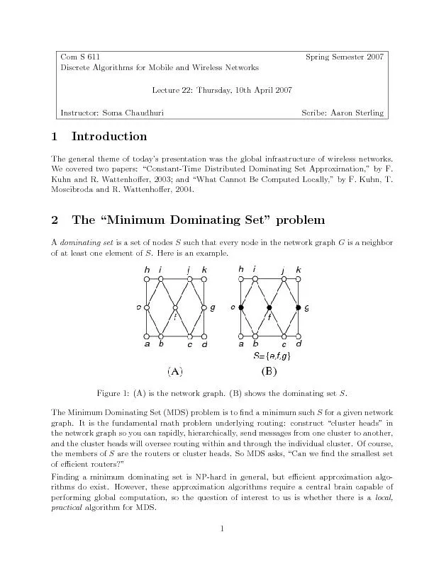 Demonstratealocal,distributedalgorithmwhich,givenanapproximatesolution