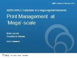 Print Management at ‘Mega’-scale