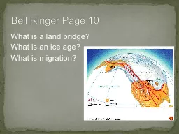 What is a land bridge?