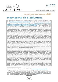 International child abductions