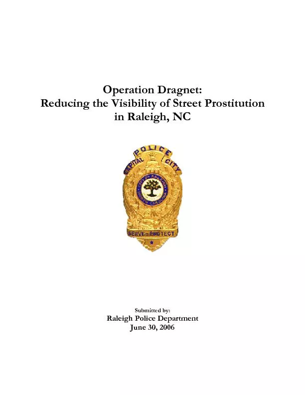 Operation Dragnet: Reducing the Visibility of Street Prostitution in R
