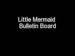 Little Mermaid Bulletin Board