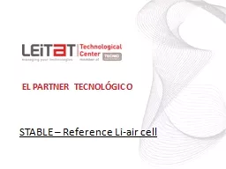 STABLE – Reference Li-air cell