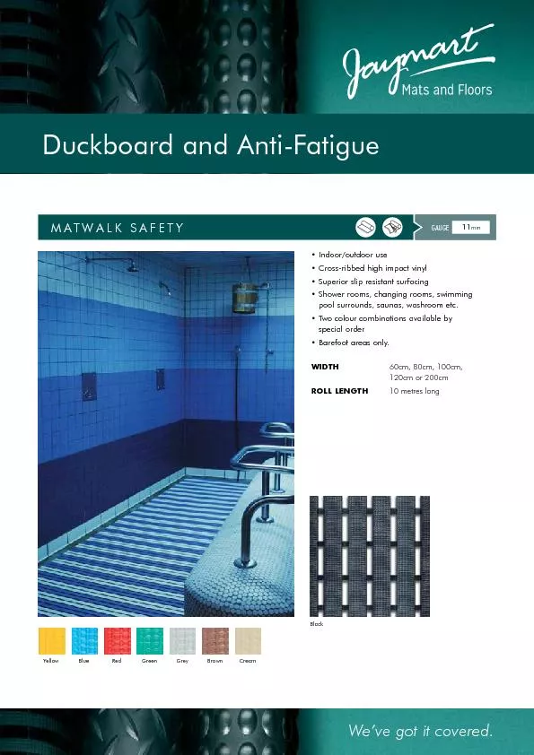 Duckboard and Anti-Fatigue