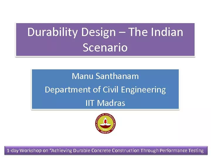 Durability Design The Indian Scenario