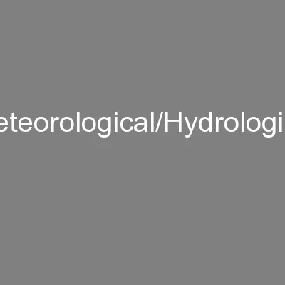 Meteorological/Hydrological