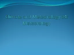 Climate and Meteorology