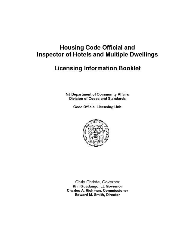 Housing Code Official and