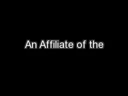 An Affiliate of the