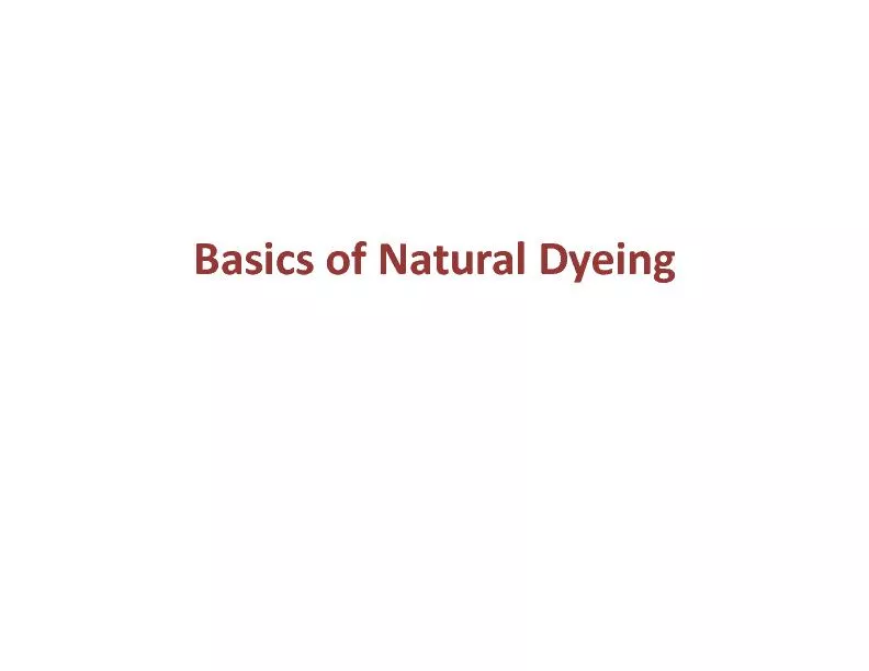 NaturalDyeingLecture