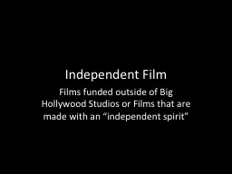 Independent Film