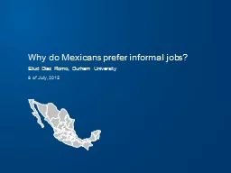 Why do Mexicans prefer informal jobs