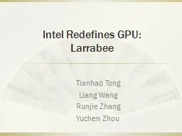 Intel Redefines GPU: