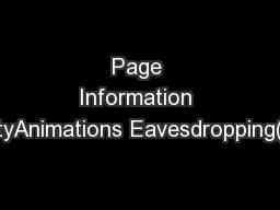 Page Information SecurityAnimations Eavesdropping(Script)