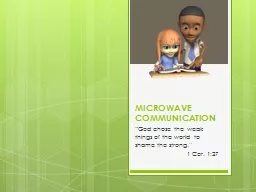 MICROWAVE COMMUNICATION