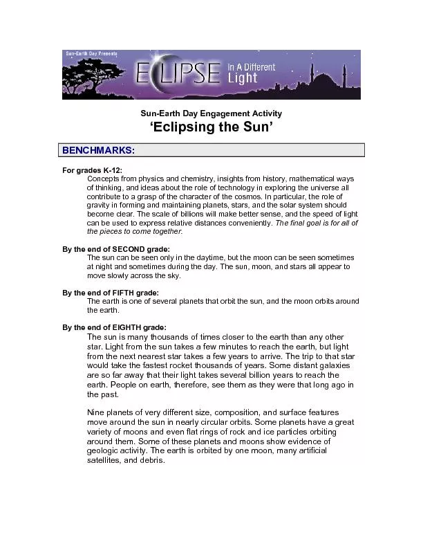Sun-Earth Day Engagement Activity