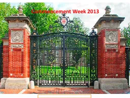 Commencement Week 2013