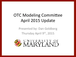 OTC Modeling Committee